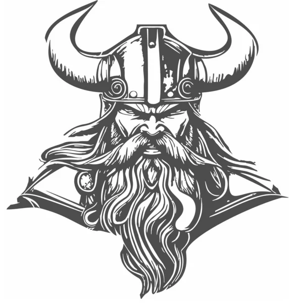 Vikingavektorbilden Eps Ett Fantastiskt Skapat Digitalt Konstverk Som Skildrar Den — Stock vektor