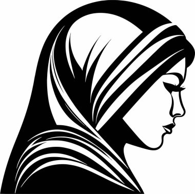 Bu büyüleyici vektör illüstrasyonu geleneksel tesettüre odaklanarak Müslüman kültürünün güzelliğini ve çeşitliliğini kutluyor. Bu sanat eserinde, tesettürlü bir kadının karmaşık ayrıntıları düşünceli bir şekilde resmedilmiş.
