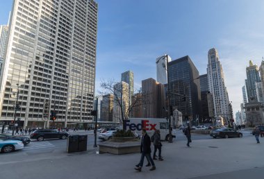 Chicago, IL, ABD - Mart 2019: Chicago 'daki Muhteşem Mil' e Güney Kapısı