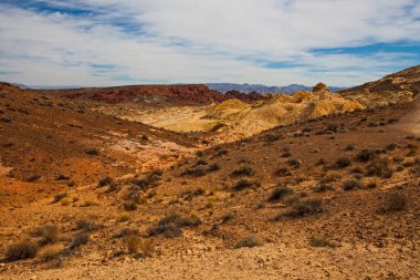 Nevada, ABD 'deki Fire State Park Vadisi üzerinde panoramik manzara