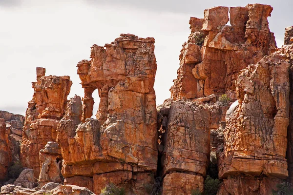 Interesting Rock Formations Truitjieskraal Cederberg Wilderniss Area Western Cape South — Stok fotoğraf