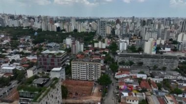 Sao Paulo 'nun panoramik manzarası, Vila Madalena bölgesi, Brezilya.