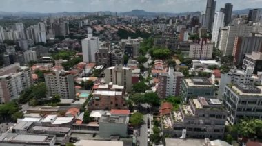 Sao Paulo 'nun panoramik manzarası, Vila Madalena bölgesi, Brezilya.
