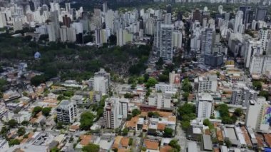 Sao Paulo 'nun panoramik manzarası, Vila Madalena bölgesi, Brezilya.