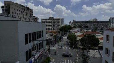 Sao Paulo 'nun panoramik manzarası, Vila Madalena bölgesi, Brezilya.