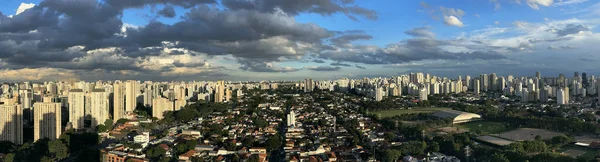 Панорама Міста Сан Паулу Бразилія — стокове фото