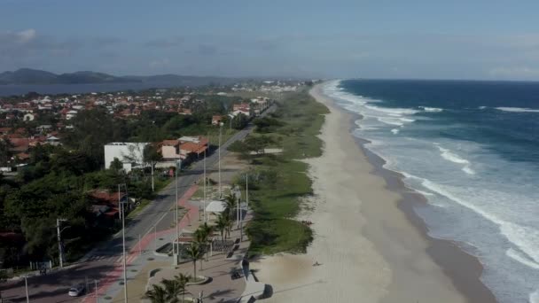 Чудові Пляжі Світі Saquarema State Rio Janeiro Brazil — стокове відео