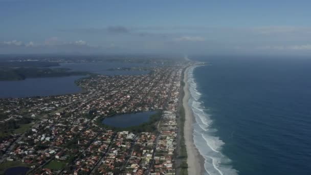 Underbara Stränder Världen Saquarema Delstaten Rio Janeiro Brasilien — Stockvideo