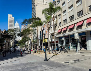 Sao Paulo şehri, Sao Paulo eyaleti, Brezilya. Sao Paulo şehir merkezi, Sao Joao Bulvarı.