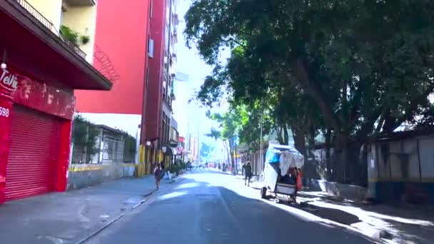 Авеню Центре Сан Паулу Бразилия Краколандия Сао Паулу Район Камеш — стоковое видео