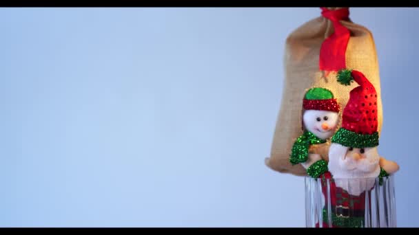 God Jul Och Nyår Bakgrund Juldekoration — Stockvideo