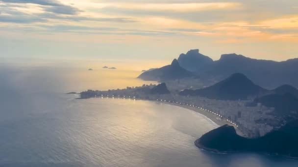 Bela Vista Aérea Avião Saindo Chegando Rio Janeiro Brasil Vista — Vídeo de Stock