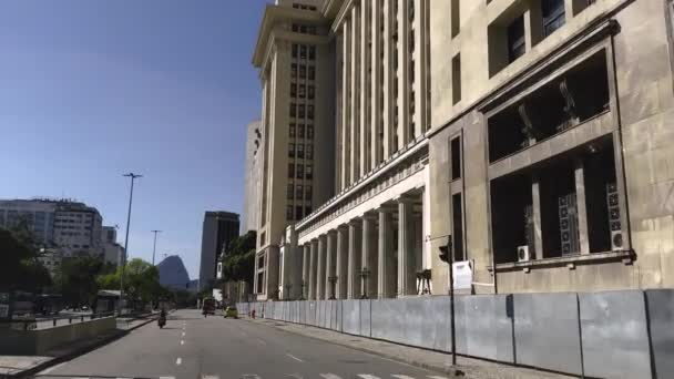 Río Janeiro Barrio Centro Avenida Presidente Anthony Carlos Brasil Federal — Vídeo de stock