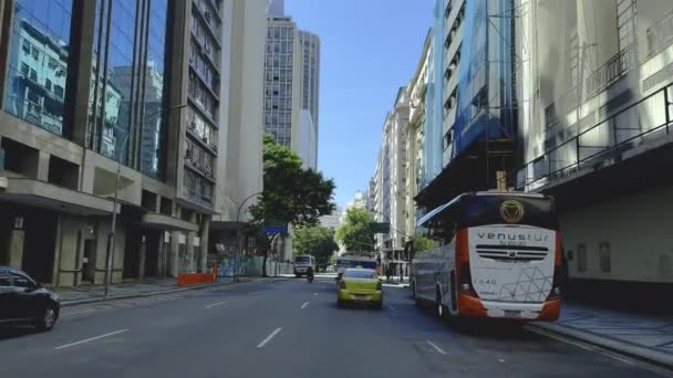 Rio Janeiro Barroso Admirális Sugárút Brazília Dél Amerika Metropolis Központok — Stock videók