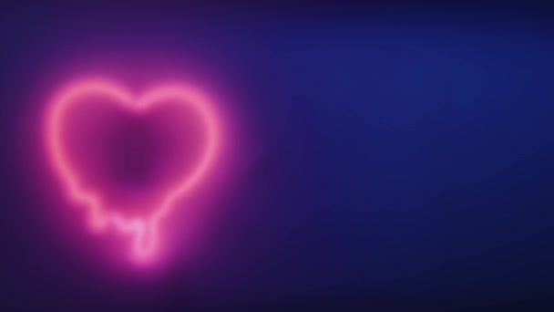 Carte Postale Saint Valentin Concept Amour Pour Fête Des Mères — Video