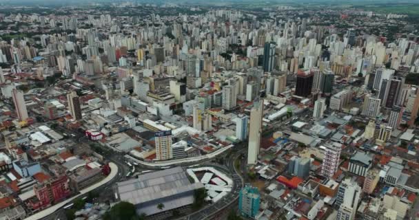 Вид Воздуха Города Всему Миру Город Кампинас Штат Сао Паулу — стоковое видео