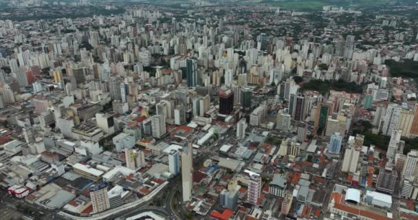 Vista Aérea Grandes Cidades Redor Mundo Município Campinas São Paulo — Vídeo de Stock