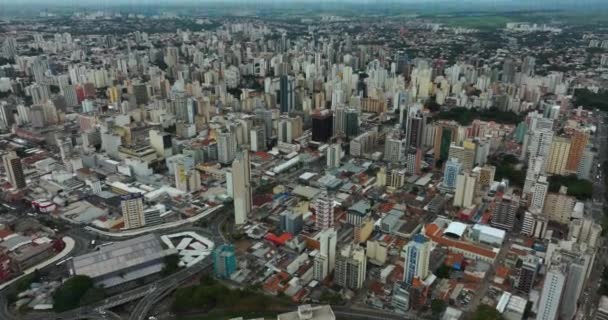Vista Aérea Ciudades Todo Mundo Ciudad Campinas Estado Sao Paulo — Vídeo de stock