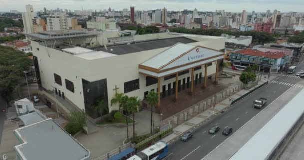 Világ Legnagyobb Keresztény Egyháza Isten Országának Egyetemes Egyháza Campinas Sao — Stock videók