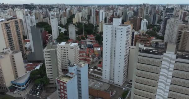 Widok Powietrza Stadionów Piłkarskich Stadion Złotych Kolczyków Księżniczki Campinas Stan — Wideo stockowe