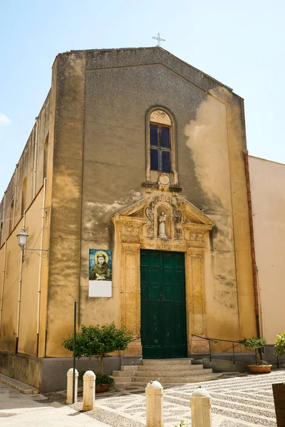 Vedute Architettoniche Dei Templi Religiosi Alcamo Provincia Trapani Sicilia Italia — Foto Stock