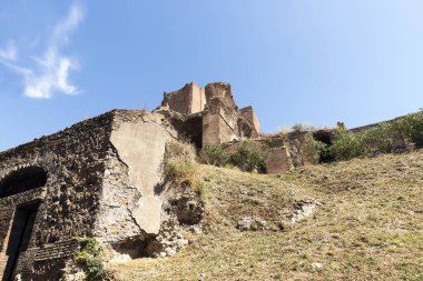 Roma 'daki The Circus Maximus (Circo Massimo) Panoramik Sahneleri, Lazio Eyaleti, İtalya.