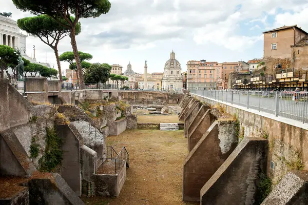 Ruínas Arquitetônicas Fórum Augusto Foro Augusto Roma Província Lácio Itália Imagens Royalty-Free