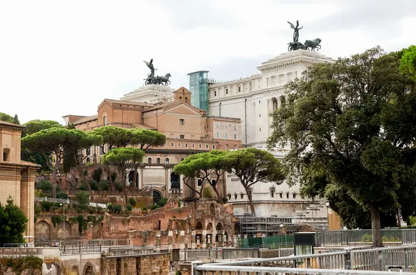 Visões Arquitetônicas Fórum Romano Foro Romano Roma Província Lácio Itália Fotografias De Stock Royalty-Free