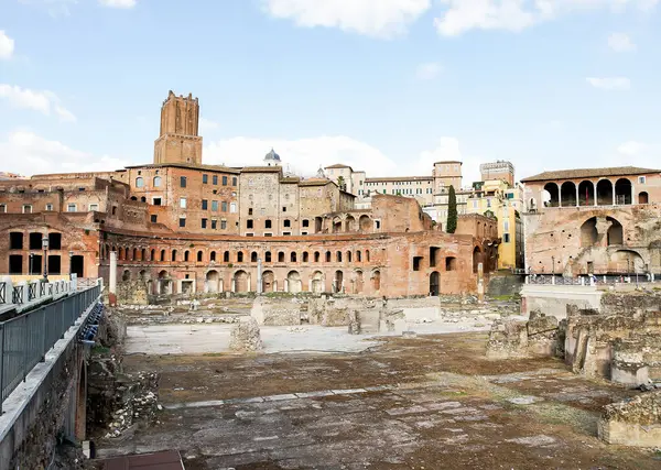Αρχιτεκτονικοί Χώροι Του Ρωμαϊκού Φόρουμ Foro Romano Στη Ρώμη Επαρχία Royalty Free Φωτογραφίες Αρχείου