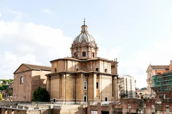 Visões Arquitetônicas Fórum Romano Foro Romano Roma Província Lácio Itália Fotografia De Stock