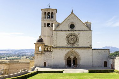 Religious Architecture of The Basilica of Saint Francis of Assisi (Basilica di San Francesco dAssisi) in Umbria, Perugia Province, Italy. (Part II). clipart