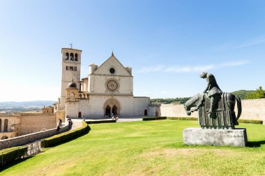 Religious Architecture of The Basilica of Saint Francis of Assisi (Basilica di San Francesco dAssisi) in Umbria, Perugia Province, Italy. (Part II). clipart