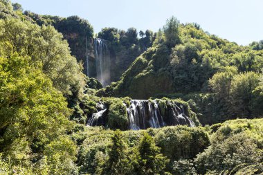 Wonderful Natural Sceneries of The Marmore Falls (Cascata delle Marmore) in Umbria, Terni Province, Italy. (Part I) clipart