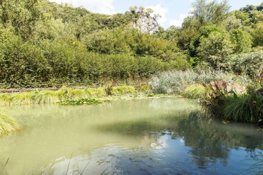 İtalya 'nın Terni Eyaleti, Umbria' daki Marmore Şelaleleri 'nin (Cascata delle Marmore) muhteşem Doğal Sahneleri. Bölüm I)