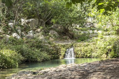 Antik Noto, Sicilya, İtalya 'daki Cava Carosello Doğa Koruma Alanı' nın güzel manzaraları. Bölüm II).