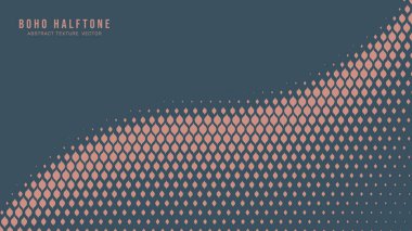 Boho Style Modern Halftone Vector Curved Dynamic Smooth Border Aesthetic Abstract Background. Contemporary Half Tone Gypsy Scale Pattern Trendy Texture. Stylish Minimalist Wallpaper. Ease Abstraction