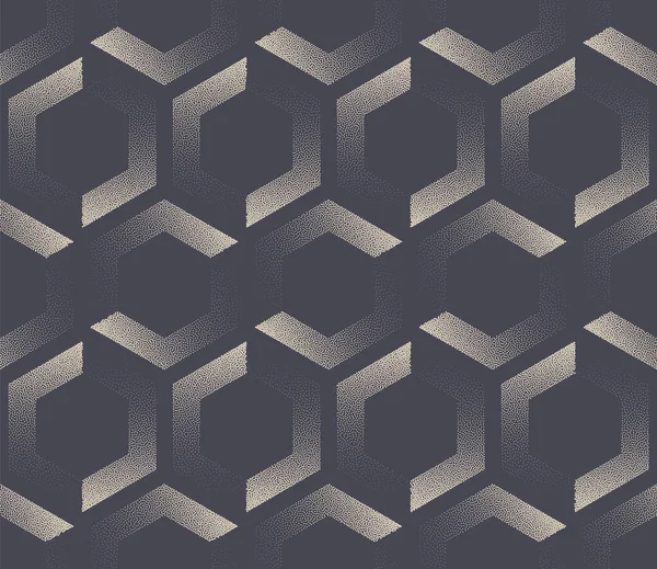 Split Hexagones Moderne Sans Couture Motif Vectoriel Point Travail Arrière — Image vectorielle