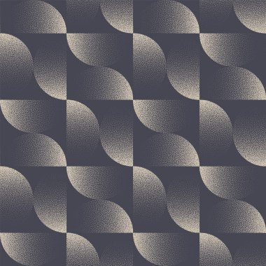 Modaya uygun Kusursuz Şekilsiz Trend Vektör Doku Çalışması Soyut Arkaplan. Sonu gelmeyen stil ambalaj kağıdı dokusu. Tekrarlanan Tekstil Baskısı. Yarı Tonlu Sanat Çemberleri Yapısı