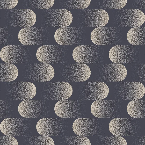 Wavy Structure Trendy Dynamic Graphic Stipple Pale Grey Endless Abstraction — Image vectorielle