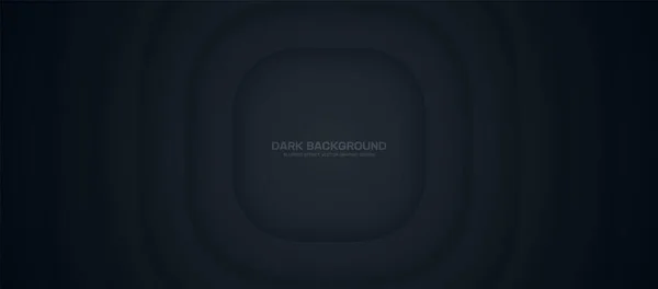 Minimalistic Dark Blue Smooth Blurred Lines Vector Wide Abstract Background — 스톡 벡터