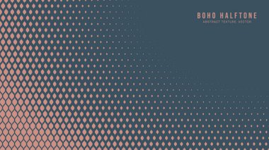 Boho Stili Yarım Tonlu Gradyan Vektör Yumuşak Yuvarlak Sınır Soyut Arkaplanı. Modern Yarıton Çingene Ölçekli Moda Moda Estetik Soyutlaması. En şık Minimalist Duvar Kağıdı. İnce Doku