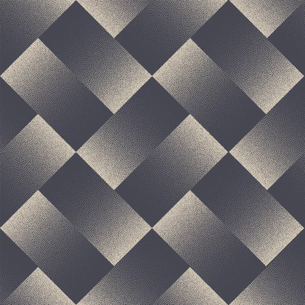 Mosaic Geometric Seamless Pattern Vector Half Tone Gradient Abstracte Achtergrond — Stockvector