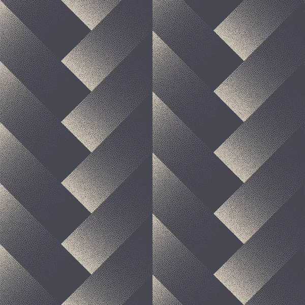 Herringbone Parquet Geometric Seamless Pattern Vector Dotted Abstract Background Struttura — Vettoriale Stock