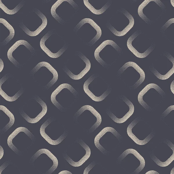 Fine Géométrique Sans Couture Motif Vectoriel Dotwork Rétro Mode Abstrait — Image vectorielle