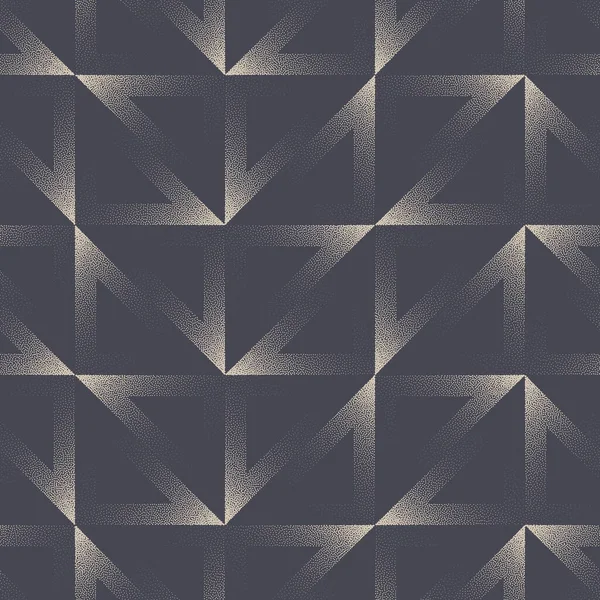 Geometrische Dreieckige Gitter Nahtlose Muster Dot Wok Abstrakten Hintergrund Modisches — Stockvektor