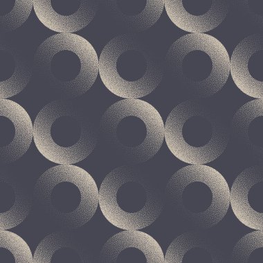 Çemberler: Kusursuz Şekilsiz Trend Vektörü Noktalama Arkaplanı. Moda Dönem Stili Giysi Tasarımı Tekstil Yazıcı Tekrarlama Soyutlaması. Yarım Tonluk Gradyan Sonsuz Çizim