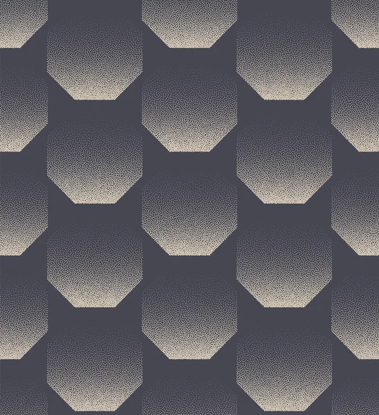 Brutalismus Stil Geometric Seamless Pattern Vector Dot Work Abstrakter Hintergrund — Stockvektor