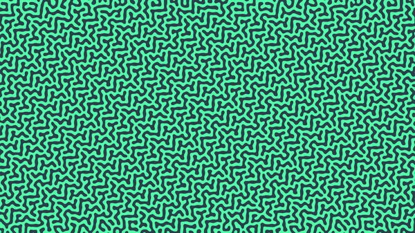 Angled Tangled Lines Dynamic Pattern Vector Psychedelic Türkis Abstrakter Hintergrund — Stockvektor