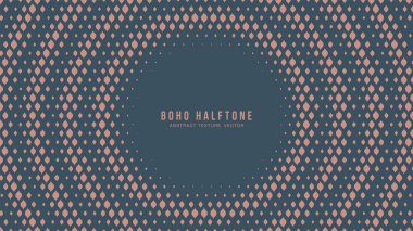 Boho Style Modern Yarıton Vektör Konsantrik Çemberler Moda Soyut Arkaplanı. Süslü Yarım Tonlu Çingene Ölçekli Moda Moda Modeli. Zarif Minimalist Lüks Geniş Duvar Kağıdı