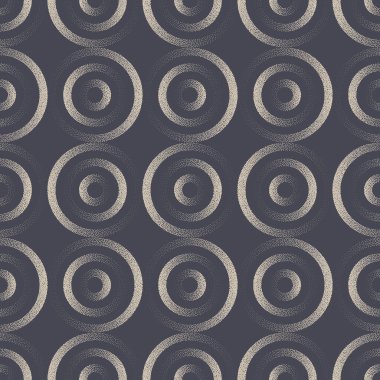 İskandinav Viking Etnik Kusursuz Örnekler Vektör Noktası Soyut Çalışma Arkaplanı. Eski moda tekstil tasarımı tekrarlayan soyutlamalı 50 'lerin Halk Motifi. Yarım Ton Döngüsü Sanat İllüstrasyonu